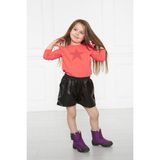 Kidsabu Kız Çocuk Mercan Star Bady Bebek Penye Bluz Pembe Body - 4 - 5 Yaş