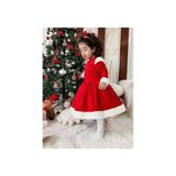 Kidsabu Noelcute Kırmızı Yılbaşı Kız Çocuk Elbise - 2 - 3 Yaş