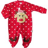Kidsmadamiko Yılbaşı Özel Kız Bebek Tulum - Kırmızı - 3 - 6 Ay