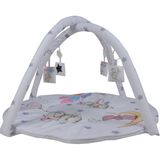Kidsnino Deluxe Oyun Halısı Elephants - 85 x 85 x 60 cm - Beyaz