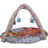 Kidsnino Deluxe Oyun ve Aktivite Halısı Jungle - 85 x 85 x 60 cm - Turuncu