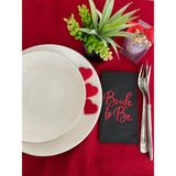 Kidspartim 16'lı Kırmızı Yaldızlı Siyah Bride To Be Peçete