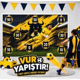 Kidstoria Sarı Lacivert Taraftar Vur Yapıştır Dart Futbol Oyunu Çocuklar Için Eğlenceli Hedef Oyunu - Sarı - Lacivert