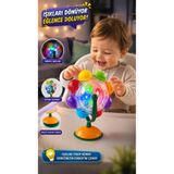 Kidstoria Vantuzlu Işıklı Dönen Mama Sandalyesi Oyuncağı Bebek Aktivite ve Duyusal Gelişim Oyuncağı