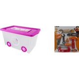 KidsToys Oyuncak Kutusu + Oyuncak Tamir Seti