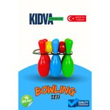 kidva 9 Parça Mega Bowling Oyun Seti Büyük Boy 24 cm Lobutlar Eğitici Oyuncak Okul Öncesi Spor