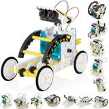 KIDWILL 13'ü 1 Arada Güneş Robot Seti, Kök Oyuncak Robot Seti, Güneş Bilimi, Elektronik Yapı Kiti, 10 Yaş ve Üstü Çocuklar İçin Deney Oyuncakları