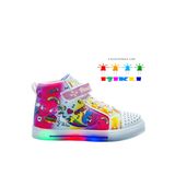 Kidx Promax Twinkle Fuşya Beyaz Uzun Bilekli Kız Çocuk Işıklı Spor Ayakkabı