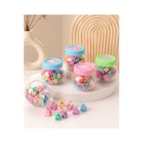 Kidyco.Store 🌈 Mini Mandallı Renkli Saç Tokası Kavanozu 🌈