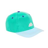 Kietla Iconik Cloud, UV Korumalı Baseball Cap, UPF 50+ Yazlık Model, Çocuk Şapkası Bulut Desenli Ayrıntılı Yeşil Mor Renk (4-7 Yaş)