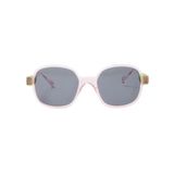 KiETLA Urban Verbana Green, Polarize UV400 Korumalı, Verbena Green, Esnek 180° Saplı Hafif Tasarım, Çocuk Güneş Gözlüğü 4-7 Yaş, Şeffaf Pembe Yeşil Renk