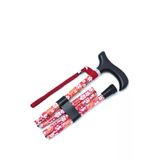 Kifidis MF606 Katlanır Baston B044-8231 Kırmızı Çiçekli