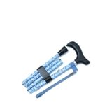 Kifidis MF606 Katlanır Baston B044-8449-1 Mavi Çiçekli