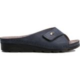 Kifidis SIB160104 Kifidis-Natura Kadın Anatomik Deri Terlik 36-41 - Mavi