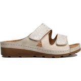 Kifidis SIB160122 Kifidis-Natura Kadın Anatomik Deri Terlik 36-41 - Bej Rengi