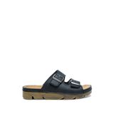 Kifidis SIB220517-V2 Kifidis-Natura Kadın Çift Bantlı Anatomik Deri Terlik 36-41 Siyah/Black