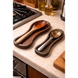 Kifnexwood 2’li Ahşap Kirli Kaşıklık Seti (28x11 cm + 23x9 cm)