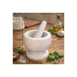 Kifnexwood Doğal Mermer Havan & Tokmak – 11 x 11 cm