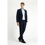 Kiğılı 4 Drop Relaxed Fit Rahat Kesim Mevsimlik Likralı Esnek Takım Elbise - Koyu Lacivert - 66