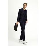 Kiğılı 4 Drop Relaxed Fit Rahat Kesim Mevsimlik Takım Elbise - Koyu Lacivert - Regular Fit - 54