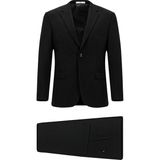 Kiğılı 4 Drop Relaxed Fit Rahat Kesim Takım Elbise - Siyah - Relax Fit - 50