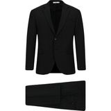 Kiğılı 7 Drop Slim Fit Dar Kesim Desenli Takım Elbise - Siyah - 54 - Slim Fit Kalıp