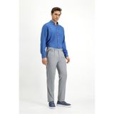 Kiğılı 7 Drop Slim Fit Dar Kesim Likralı Desenli Tokalı Pileli Klasik Kumaş Pantolon