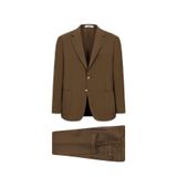 Kiğılı 7 Drop Slim Fit Dar Kesim Mono Yaka Toba Cep Beli Lastikli Desenli Modal Karışımlı Takım Elbise