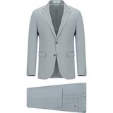Kiğılı 7 Drop Slim Fit Dar Kesim Pamuklu Lyocell Takım Elbise - Orta Gri - Relax Fit - 56