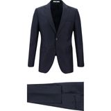 Kiğılı 7 Drop Slim Fit Dar Kesim Takım Elbise - Koyu Lacivert - Slim Fit Kalıp - 46