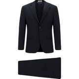 Kiğılı 7 Drop Slim Fit Dar Kesim Takım Elbise - Siyah-Lacivert - Relax Fit - 48