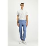 Kiğılı 7 Drop Super Slim Fit Eksra Dar Kesim Likralı Çizgili Klasik Kumaş Pantolon