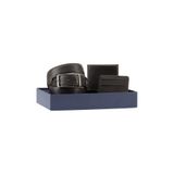 Kiğılı Düz 3'lü Kemer & Cüzdan & Kartlık Hediye Kutulu Set