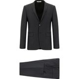Kiğılı Erkek Takım Elbise Koyu Kahve Süper Slim Fit Desenli Model 7 Drop Ekstra Dar Kesim - 50