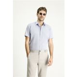 Kiğılı Kısa Kol Slim Fit Dar Kesim Desenli Pamuk Gömlek