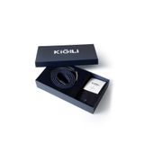 Kigili Likralı Esnek Spor Örgü Kemer & 2'li Bambu Çorap Hediye Kutulu Set