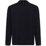 Kiğılı Regular Fit Yarım Balıkçı Yaka Fermuarlı Trıko Kazak - Koyu Lacivert - XL