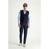 Kiğılı Relaxed Fit Rahat Kesim Likralı Saten Kanvas / Chino Pantolon