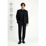 Kiğılı Techno-Line 7 Drop Super Slim Fit Eksra Dar Kesim Beli Lastikli İpli Çantalı Likralı Takım Elbise - 52 - Siyah - Süper Slim Fit