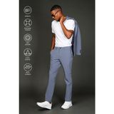 Kiğılı Techno-Line 7 Drop Super Slim Fit Eksra Dar Kesim Takım Elbise - 48 - Koyu Mavi - Süper Slim Fit