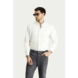 Kiğılı Uzun Kol Regular Fit Erkek Gömlek Beyaz Renk Klasik Stil Non Iron Ütü Gerektirmeyen - 6XL