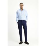 Kiğılı Uzun Kol Regular Fit Klasik Yaka Pamuklu Kolay Ütülenebilir Cepli Oxford 4 Mevsim Gömlek - 6XL - Açık Mavi
