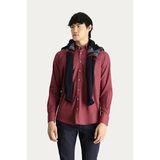 Kiğılı Uzun Kol Regular Fit Oduncu Gömlek - Açık Bordo