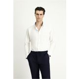 Kiğılı Uzun Kol Slim Fit Dar Kesim Klasik Pamuklu Gömlek