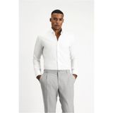 Kiğılı Uzun Kol Slim Fit Dar Kesim Non Iron Desenli Klasik Pamuk Gömlek