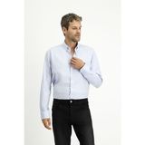 Kiğılı Uzun Kol Slim Fit Dar Kesim Pamuk 4 Mevsim Oxford Gömlek - Açık Mavi - 2XL