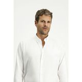 Kiğılı Uzun Kol Slim Fit Dar Kesim Pamuk 4 Mevsim Oxford Gömlek - Beyaz - 2XL