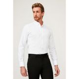 Kiğılı Uzun Kol Slim Fit Dar Kesim Pamuk Gömlek - XS - Beyaz
