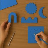 KİKA Renkli Mukavva 50X70 1 Adet Mavi - Tabaka Kağıtlar