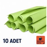 Kika Saygılıofis Fon Kartonu 10 Lu Fıstık Yeşili Açık Yeşil 50x70 Cm 1 Paket